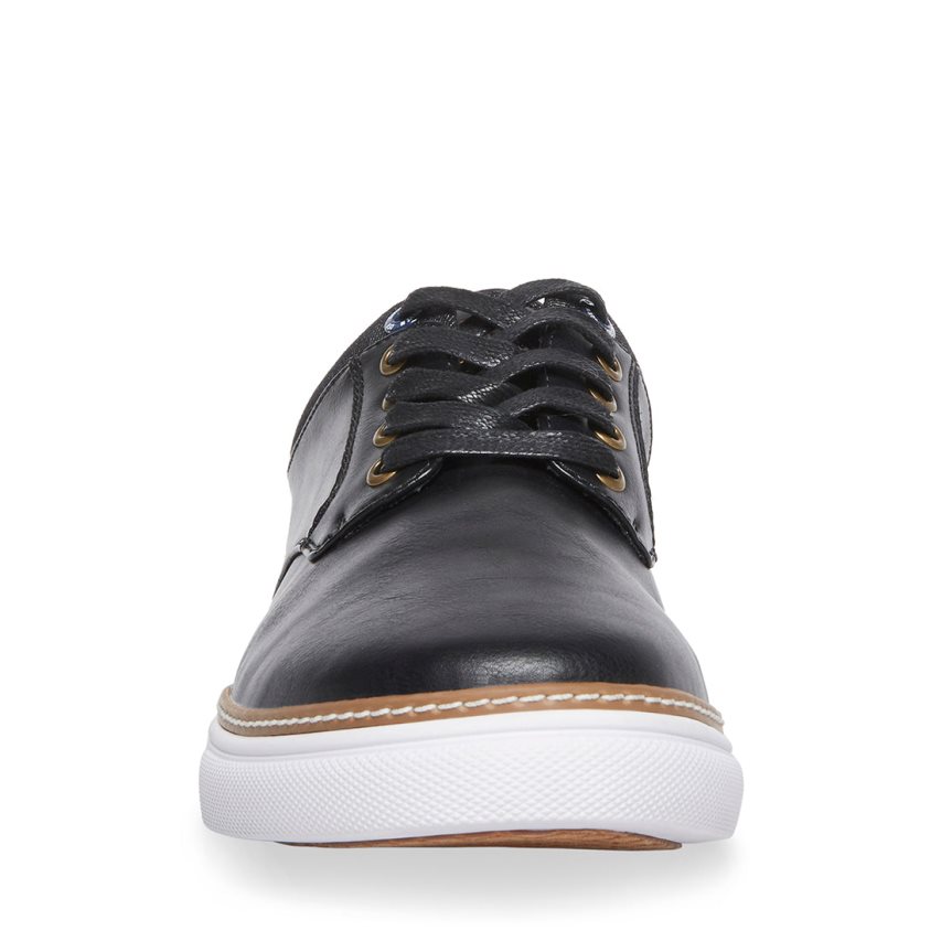 Zapatillas Steve Madden Gully Cuero Hombre Negras | ES ZN6243